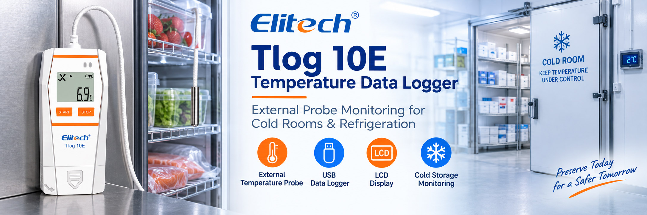Elitech Tlog 10E Temperature Data Logger