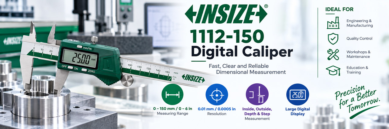 Insize 1112-150 digital caliper - banner