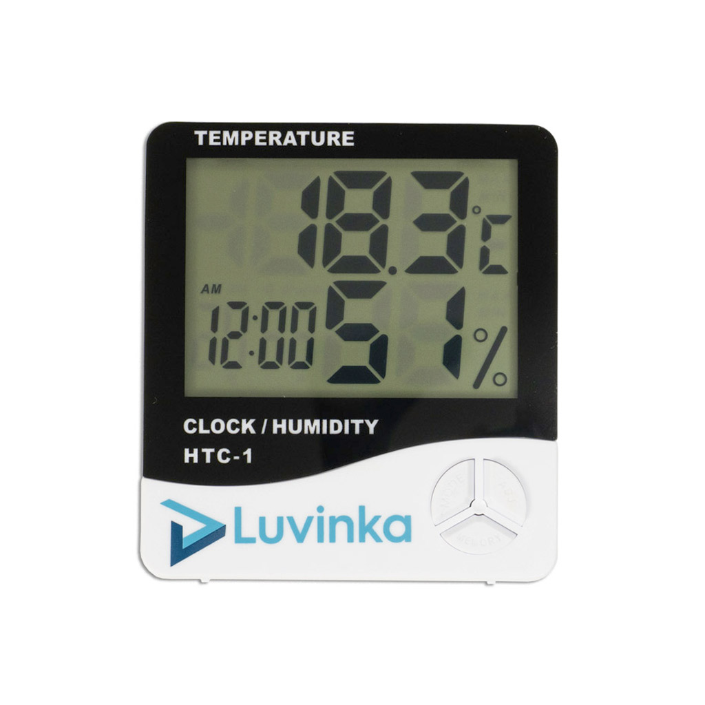 Luvinka HTC-1 clock and digital thermohygrometer
