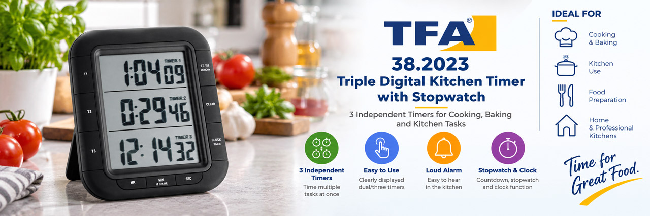 TFA 38.2023 digital kitchen timer - banner