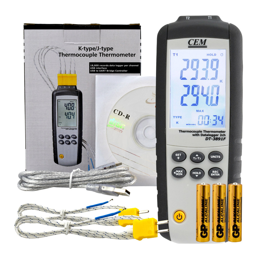 Cem DT-3891F thermocouple thermometer