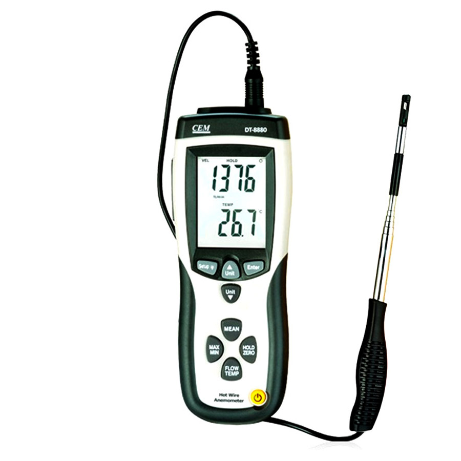 cem dt-8880 hot wire thermo-anemometer
