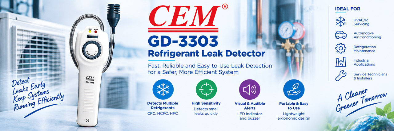Cem GD-3303 refrigerant leak detector