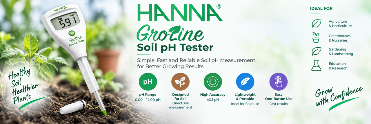 Hanna Groline soil ph tester - banner