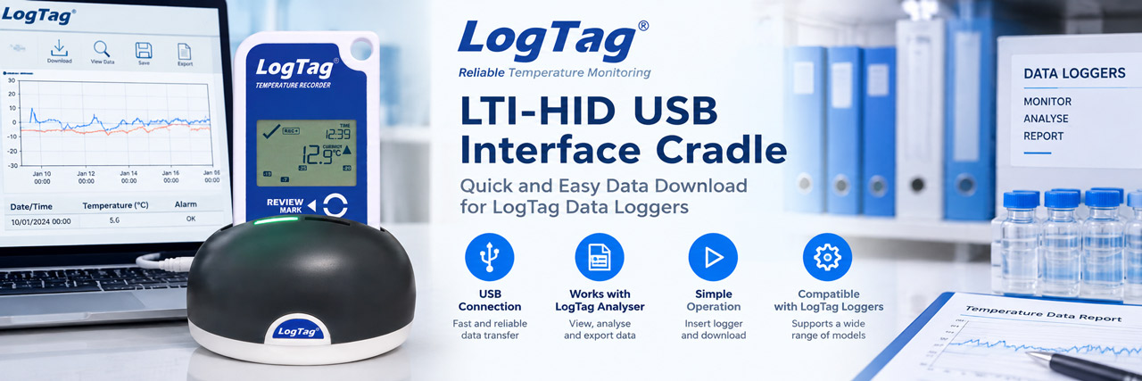 LogTag LTI-HID USD interface cradle
