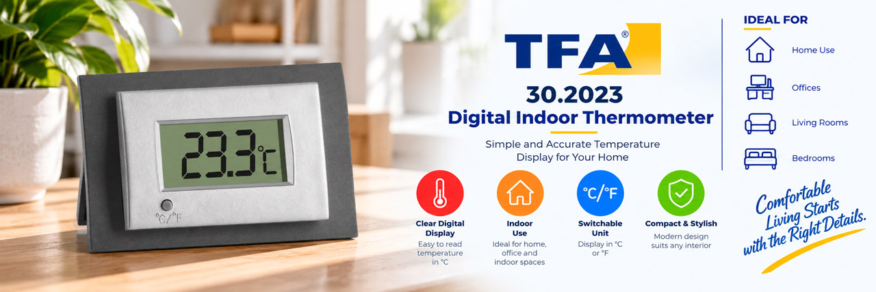 TFA 30.2023 digital indoor thermometer - banner