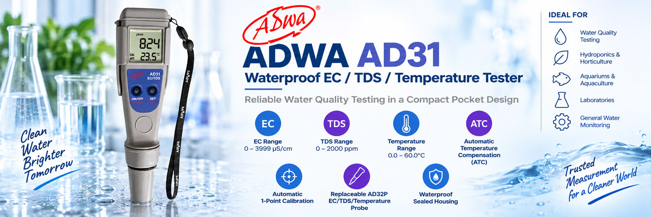 Adwa AD31 tds and conductivity tester